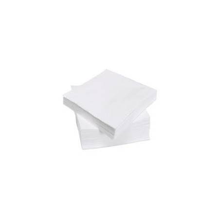 Serviette de table papier blanche 1p 30 x 30 cm — Carton de 3000