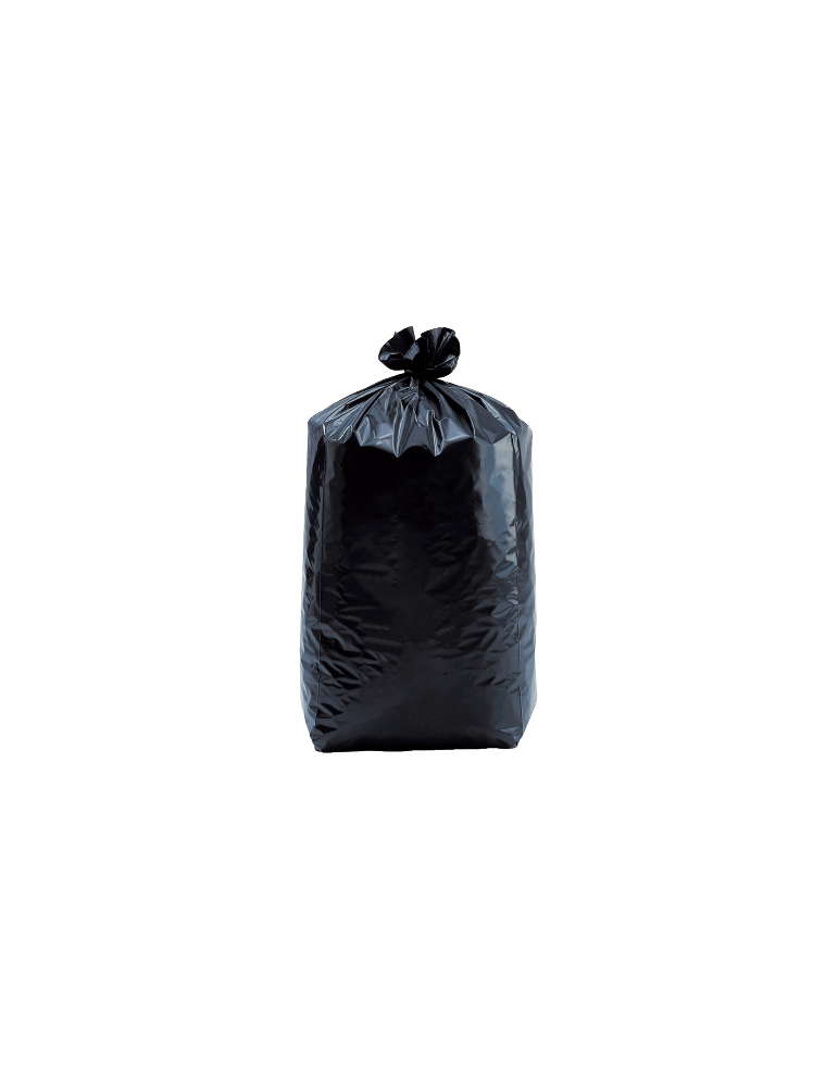 Carton de 200 sacs-poubelle 110 l noir standard avec lien à nouer - RETIF
