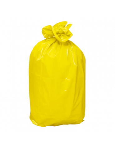 Sacs poubelle 100L jaune - Carton de 200