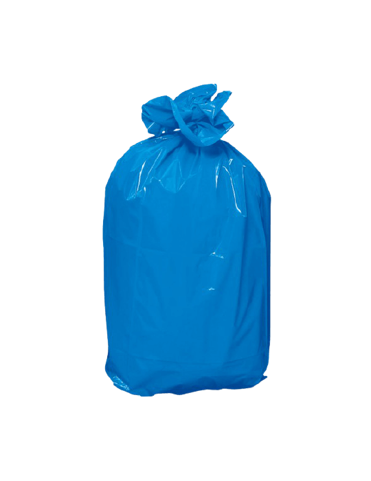Sacs poubelle 110L Standard Bleu - Carton de 200