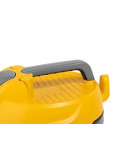 Poignée de l'aspirateur à poussières jaune et gris de la marque Ghibli & Wirbel