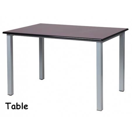 Table en epoxy avec plateau en mélaminé 60x80